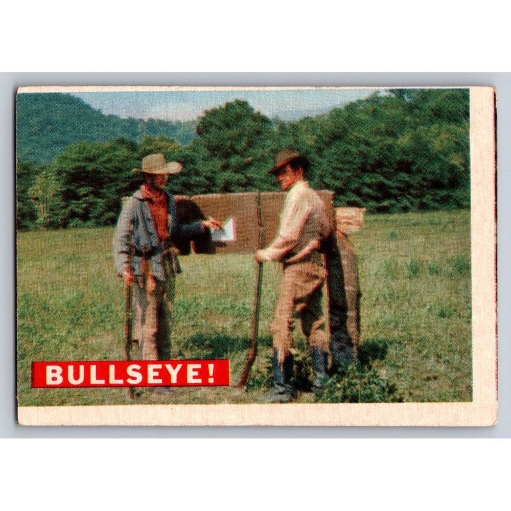Walt Disney's Davy Crockett Fess Parker 1955 Topps #35 BULLSEYE!